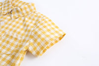 Load image into Gallery viewer, Baby Kid Boys Checked Print Rompers Wholesale 22032266
