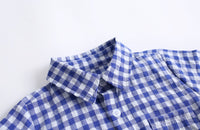 Load image into Gallery viewer, Baby Kid Boys Checked Print Rompers Wholesale 22032266
