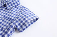 Load image into Gallery viewer, Baby Kid Boys Checked Print Rompers Wholesale 22032266
