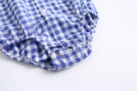 Load image into Gallery viewer, Baby Kid Boys Checked Print Rompers Wholesale 22032266
