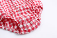 Load image into Gallery viewer, Baby Kid Boys Checked Print Rompers Wholesale 22032266
