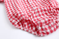 Load image into Gallery viewer, Baby Kid Boys Checked Print Rompers Wholesale 22032266
