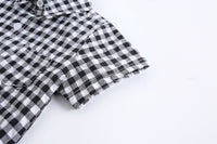 Load image into Gallery viewer, Baby Kid Boys Checked Print Rompers Wholesale 22032266
