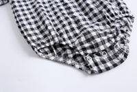 Load image into Gallery viewer, Baby Kid Boys Checked Print Rompers Wholesale 22032266
