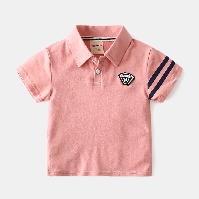 Baby Kid Boys Letters Polo Shirts Wholesale 22032269