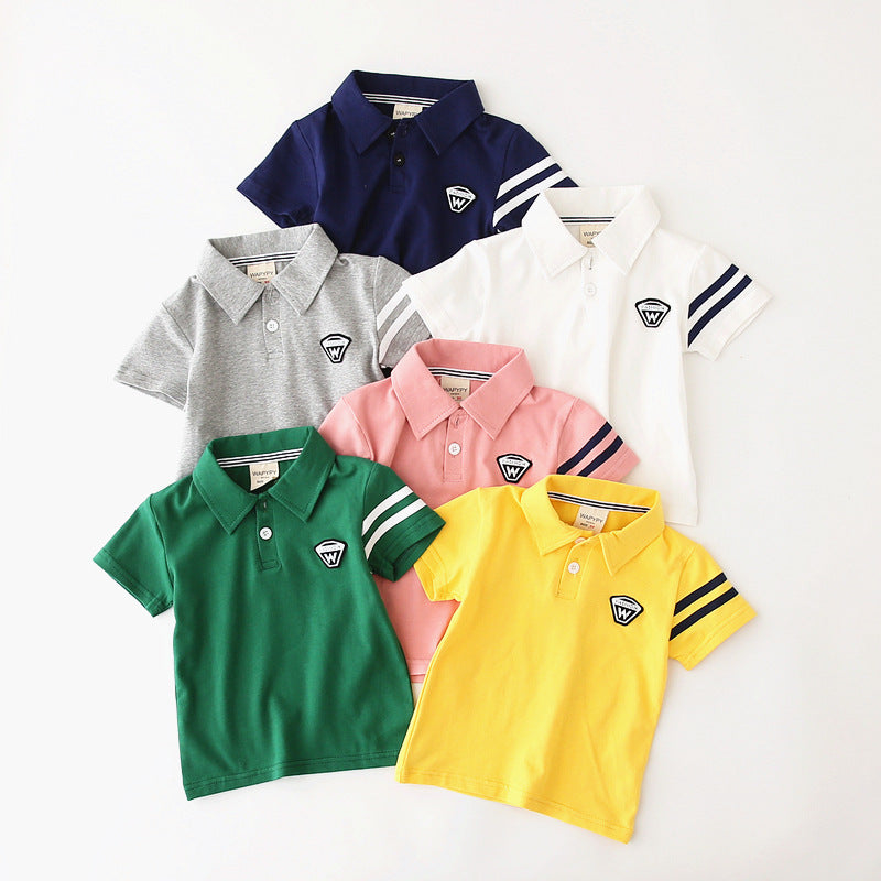 Baby Kid Boys Letters Polo Shirts Wholesale 22032269