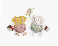 Load image into Gallery viewer, Baby Kid Girls Flower Print Rompers Wholesale 22032271
