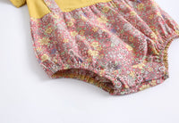 Load image into Gallery viewer, Baby Kid Girls Flower Print Rompers Wholesale 22032271
