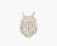 Load image into Gallery viewer, Baby Kid Girls Flower Print Rompers Wholesale 22032272
