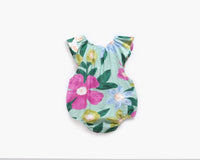 Load image into Gallery viewer, Baby Kid Girls Flower Print Rompers Wholesale 22032273
