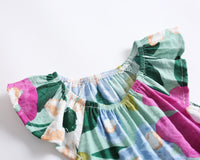Load image into Gallery viewer, Baby Kid Girls Flower Print Rompers Wholesale 22032273
