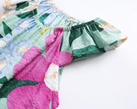 Load image into Gallery viewer, Baby Kid Girls Flower Print Rompers Wholesale 22032273
