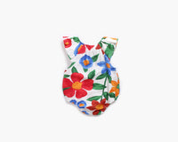 Load image into Gallery viewer, Baby Kid Girls Flower Print Rompers Wholesale 22032273
