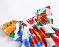 Load image into Gallery viewer, Baby Kid Girls Flower Print Rompers Wholesale 22032273
