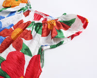 Load image into Gallery viewer, Baby Kid Girls Flower Print Rompers Wholesale 22032273
