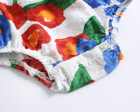 Load image into Gallery viewer, Baby Kid Girls Flower Print Rompers Wholesale 22032273
