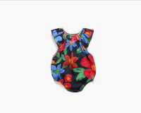 Load image into Gallery viewer, Baby Kid Girls Flower Print Rompers Wholesale 22032273
