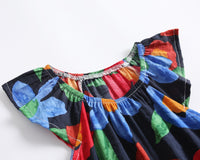 Load image into Gallery viewer, Baby Kid Girls Flower Print Rompers Wholesale 22032273
