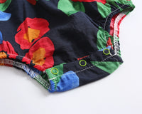 Load image into Gallery viewer, Baby Kid Girls Flower Print Rompers Wholesale 22032273
