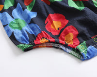 Load image into Gallery viewer, Baby Kid Girls Flower Print Rompers Wholesale 22032273
