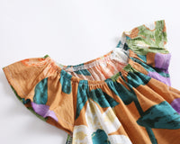 Load image into Gallery viewer, Baby Kid Girls Flower Print Rompers Wholesale 22032273
