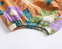 Load image into Gallery viewer, Baby Kid Girls Flower Print Rompers Wholesale 22032273
