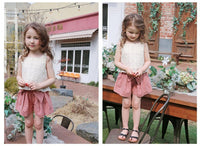 Load image into Gallery viewer, Baby Kid Girls Solid Color Flower Embroidered Tank Tops Wholesale 22032277
