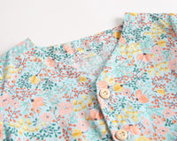 Load image into Gallery viewer, Baby Kid Girls Flower Print Rompers Wholesale 22032278
