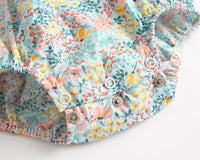Load image into Gallery viewer, Baby Kid Girls Flower Print Rompers Wholesale 22032278
