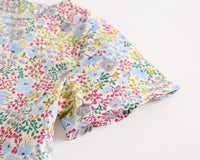 Load image into Gallery viewer, Baby Kid Girls Flower Print Rompers Wholesale 22032278
