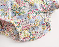 Load image into Gallery viewer, Baby Kid Girls Flower Print Rompers Wholesale 22032278
