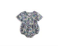 Load image into Gallery viewer, Baby Kid Girls Flower Print Rompers Wholesale 22032278
