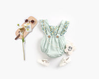 Load image into Gallery viewer, Baby Kid Girls Flower Print Rompers Wholesale 22032279
