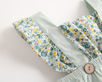 Load image into Gallery viewer, Baby Kid Girls Flower Print Rompers Wholesale 22032279
