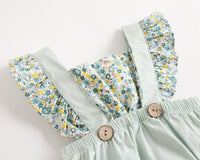 Load image into Gallery viewer, Baby Kid Girls Flower Print Rompers Wholesale 22032279
