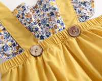 Load image into Gallery viewer, Baby Kid Girls Flower Print Rompers Wholesale 22032279
