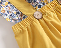 Load image into Gallery viewer, Baby Kid Girls Flower Print Rompers Wholesale 22032279
