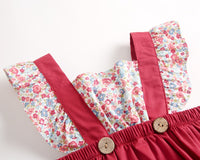 Load image into Gallery viewer, Baby Kid Girls Flower Print Rompers Wholesale 22032279
