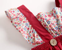 Load image into Gallery viewer, Baby Kid Girls Flower Print Rompers Wholesale 22032279
