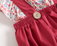 Load image into Gallery viewer, Baby Kid Girls Flower Print Rompers Wholesale 22032279
