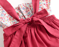 Load image into Gallery viewer, Baby Kid Girls Flower Print Rompers Wholesale 22032279
