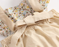 Load image into Gallery viewer, Baby Kid Girls Flower Print Rompers Wholesale 22032279
