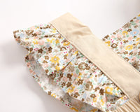 Load image into Gallery viewer, Baby Kid Girls Flower Print Rompers Wholesale 22032279
