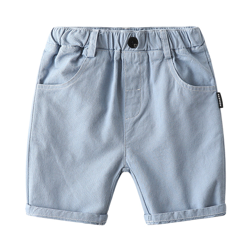 Baby Kid Boys Solid Color Shorts Wholesale 22032284