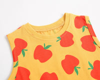 Load image into Gallery viewer, 2 Pieces Set Baby Kid Girls Fruit Print Tank Tops And Solid Color Shorts Wholesale 356611930
