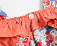 Load image into Gallery viewer, Baby Kid Girls Flower Print Rompers Bow Headwear Wholesale 22032296
