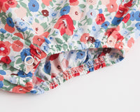 Load image into Gallery viewer, Baby Kid Girls Flower Print Rompers Bow Headwear Wholesale 22032296
