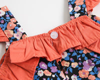 Load image into Gallery viewer, Baby Kid Girls Flower Print Rompers Bow Headwear Wholesale 22032296
