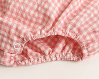 Load image into Gallery viewer, Baby Kid Girls Checked Print Rompers Wholesale 22032299
