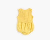 Load image into Gallery viewer, Baby Kid Girls Checked Print Rompers Wholesale 22032299

